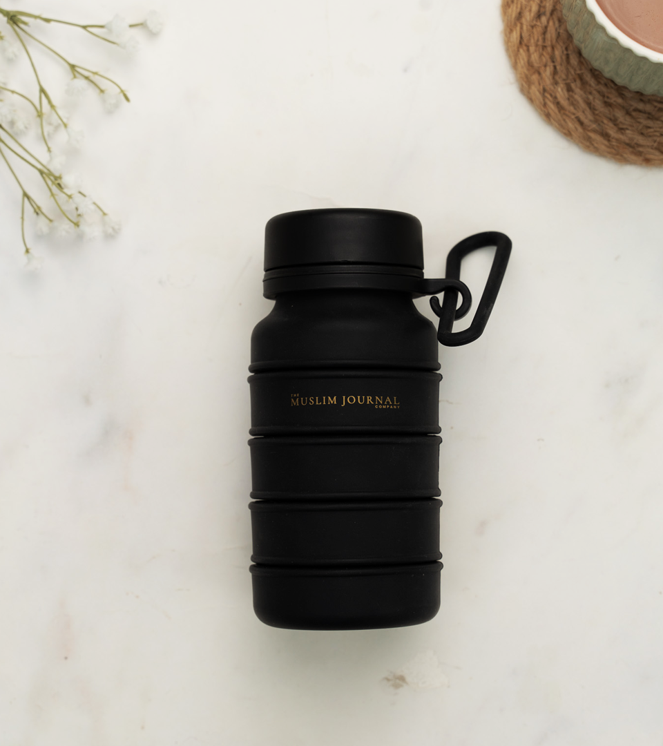 Refillable Black Water Bottle