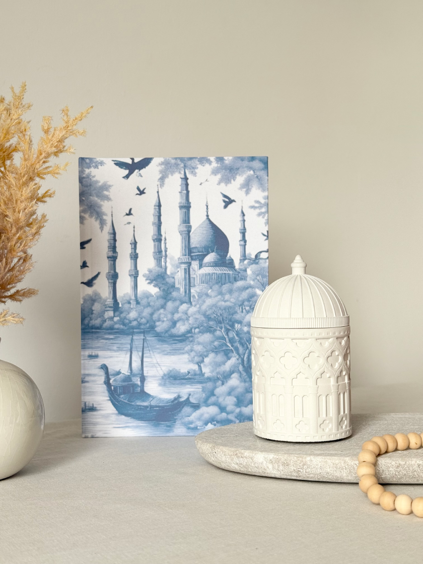 The Ottoman Toile Notebook + The Alhambra Candle