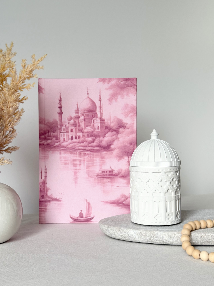 Bundle: The Palace Rose Toile Notebook + The Alhambra Candle